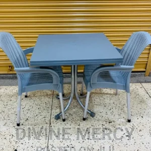 vip chair and table with steel legs