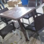 rectangular atable and 4 chairs