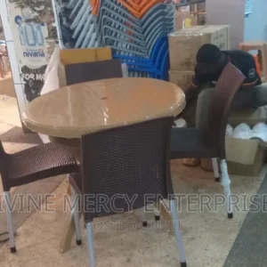 steel leg chair with atable