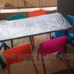 set of babychairs and table