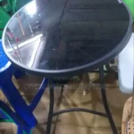 glass round table